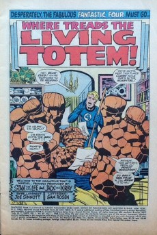 Extrait de Fantastic Four Vol.1 (1961) -80- Where treads the living totem!