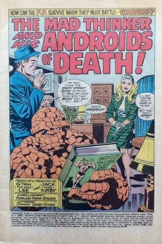 Extrait de Fantastic Four Vol.1 (1961) -96- The mad thinker and his androids of death!