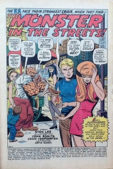 Extrait de Fantastic Four Vol.1 (1961) -105- The Monster in the streets!