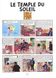 Extrait de Tintin (Fac-similé couleurs) -14- Le temple du soleil