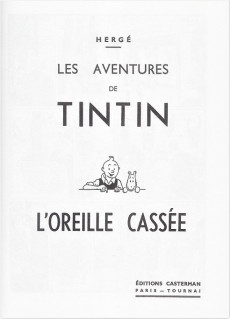 Extrait de Tintin (Fac-similé N&B) -6- L'oreille cassée