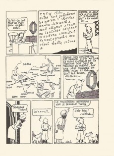 Extrait de Tintin (Fac-similé N&B) -5- Le Lotus bleu