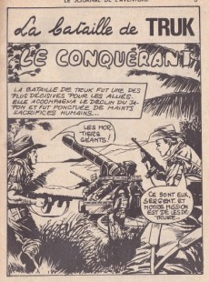 Extrait de Le journal de l'aventure (2e Série - Lutèce) -25- La bataille de Truk - Le conquérant