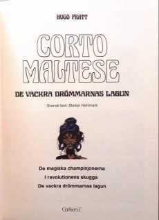 Extrait de Corto Maltese (en langues étrangères) -3Suédois- De vackra drömmarnas lagun