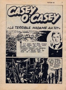 Extrait de Totem (2e Série) (1970) -46- Casey O'Casey - La terrible Madama Ah toy