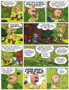 Extrait de Les schtroumpfs -25a2011- Un enfant chez les Schtroumpfs