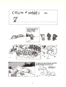 Extrait de Calvin et Hobbes -7- Que fait la police ?
