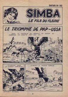 Extrait de Safari (Mon Journal) -163- Simba - Le triomphe de Pap-Ussa