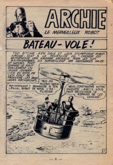 Extrait de Archie (Jeunesse et Vacances) -30- Bateau-vole !