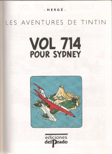 Extrait de Tintin (Study Comics - del Prado) -19- Vol 714 pour Sydney