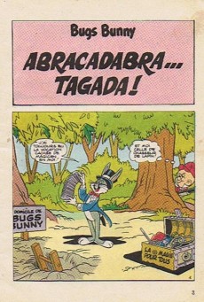 Extrait de Bugs Bunny (3e série - Sagédition)  -162- Abracadabra... tagada !
