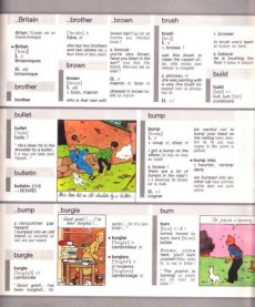 Extrait de Tintin - Divers -1989b1992- Tintin au pays des mots Anglais-Francais