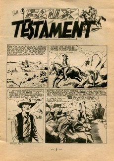 Extrait de Tex Bill (Arédit) -92- Le faux testament