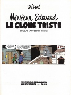 Extrait de Monsieur Edouard -4- Le clone triste