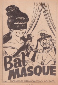 Extrait de Zorro (3e Série - SFPI - Nouvelle Série puis Poche) -36- Bal masqué 