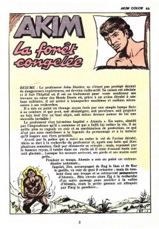 Extrait de Akim-Color -85-  la forêt congelée