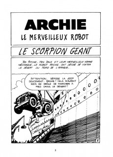 Extrait de Archie (Jeunesse et Vacances) -4- Le scorpion géant