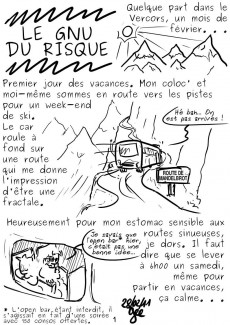 Extrait de GKND - A story about Geeks, Kilobytes, Nerds and Debugging -2- Le GNU du risque