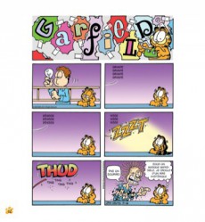 Extrait de Garfield (Presses Aventure - carrés) -58- Album Garfield #58