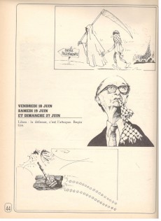 Extrait de Barricatures -3- L'année 1982 à traits tirés