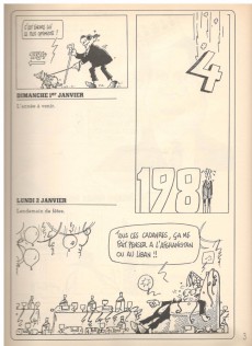 Extrait de Barricatures -5- L'année 1984 à traits tirés