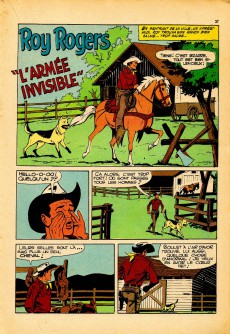 Extrait de Roy Rogers, le roi des cow-boys (3e série - vedettes T.V) -41- Numéro 41