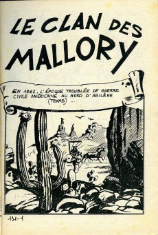Extrait de Série Jaune (Elvifrance) -114- Le clan des Mallory