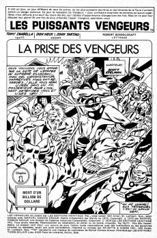 Extrait de Les vengeurs (Éditions Héritage) -7677- La prise des Vengeurs