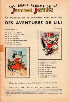 Extrait de Lili (L'espiègle Lili puis Lili - S.P.E) -20- Lili hôtesse de l'air