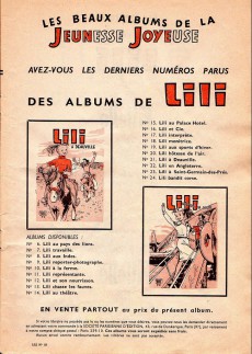 Extrait de Lili (L'espiègle Lili puis Lili - S.P.E) -25- Lili à Chantalouette