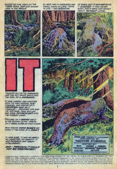 Extrait de Supernatural Thrillers (Marvel Comics - 1972) -1- It, The Thing That Couldn't Die!