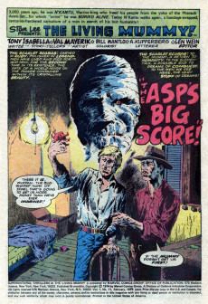 Extrait de Supernatural Thrillers (Marvel Comics - 1972) -11- When Strikes the Asp--Even an Immortal Must Fall!