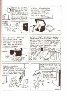 Extrait de Tintin (Fac-similé N&B) -2a1995- Tintin au Congo