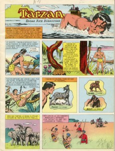 Extrait de Tarzan (1re Série - Éditions Mondiales) - (Tout en couleurs) -1- Les chasseurs de tigre