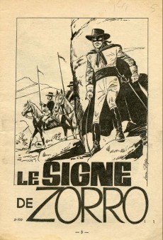 Extrait de Zorro (2e Série - SFP puis SFPI) -150- Le signe de zorro