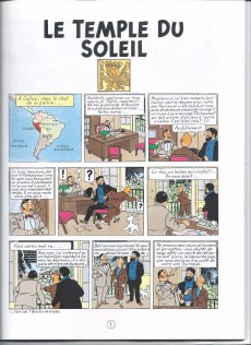 Extrait de Tintin (Historique) -14D4- Le temple du soleil