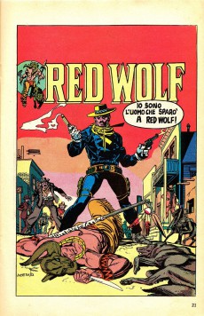 Extrait de Albi dei Super-Eroi (Gli) -31- Red Wolf: La Furia dell'Uomo Orso