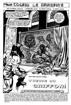 Extrait de Conan le barbare (Éditions Héritage) -11- L'heure du Griffon!