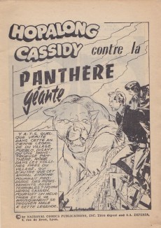 Extrait de Hopalong Cassidy (puis Cassidy) (Impéria) -222- Hopalong Cassidy contre la panthère géante