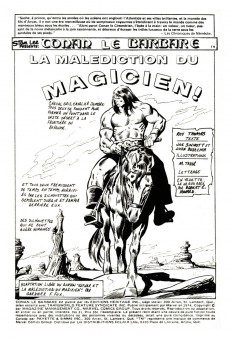 Extrait de Conan le barbare (Éditions Héritage) -31- La malédiction du magicien!