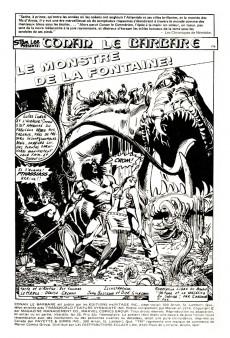 Extrait de Conan le barbare (Éditions Héritage) -35- Le monstre de la fontaine!
