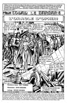 Extrait de Conan le barbare (Éditions Héritage) -39- L'oracle d'Ophir!