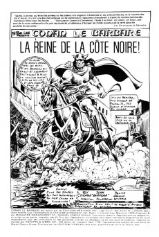 Conan Le Barbare Editions Heritage 43 La Reine De La Cote Noire