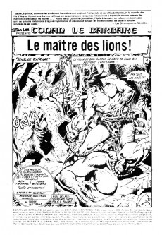 Extrait de Conan le barbare (Éditions Héritage) -47- Le maître des lions!
