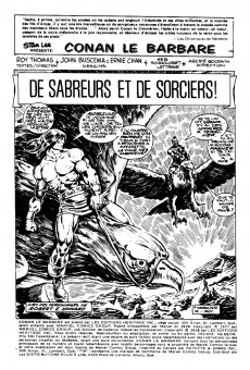 Extrait de Conan le barbare (Éditions Héritage) -6970- De sabreurs et de sorciers!