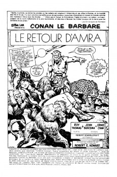 Extrait de Conan le barbare (Éditions Héritage) -7980- Le retour d'Amra