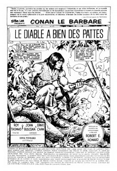 Extrait de Conan le barbare (Éditions Héritage) -8586- Le Diable a bien des pattes