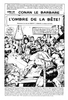 Extrait de Conan le barbare (Éditions Héritage) -101102- L'ombre de la bête!