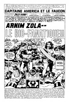 Extrait de Capitaine America (Éditions Héritage) -6869- Arnim Zola - Le bio-fanatique!!