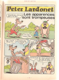 Extrait de Bib et Zette (2e Série - Pop magazine/Comics humour) -Rec113- Recueil N°113 (du n°45 au n°46)
